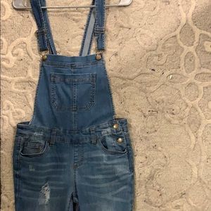 Denim overalls